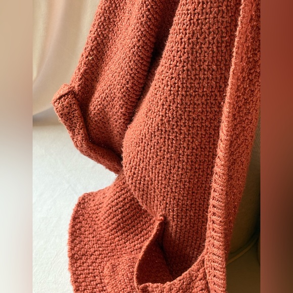 Anthro Sparrow Boho Pink Oversized Cardigan - Picture 8 of 8